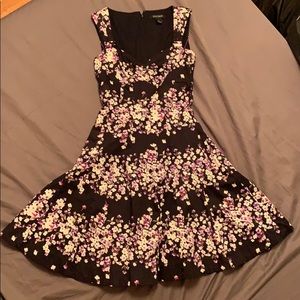 WHBM dress fit and flare floral